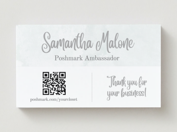 Fashion Clothing Poshmark Business Card Canva Template - Image 3