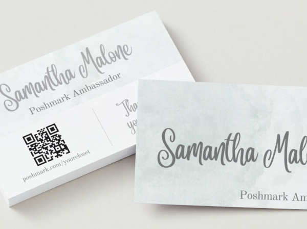 Fashion Clothing Poshmark Business Card Canva Template - Image 4